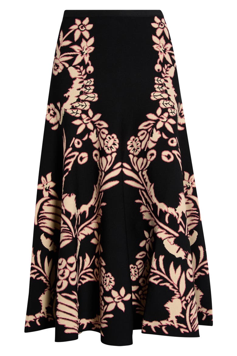 Athena Floral Jacquard Skirt, Main, color, VESPER