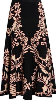 Ulla Johnson Athena Floral Jacquard Skirt