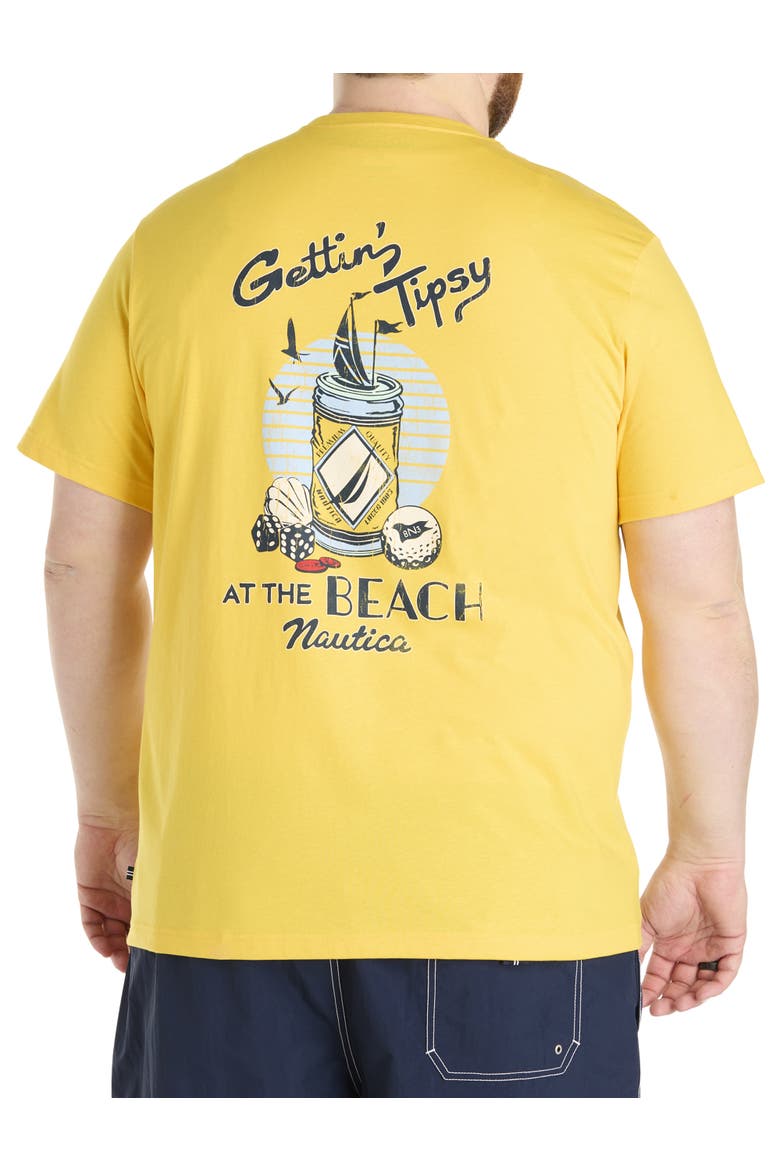 Big & Tall Getting Tipsy Graphic T-Shirt, Alternate, color, LEMONCHROME