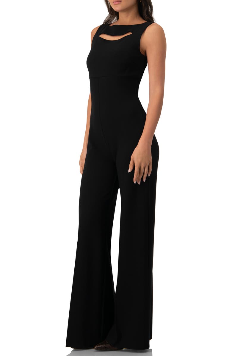 IVONNE Sleeveless Round Neck Jumpsuit, Alternate, color, 