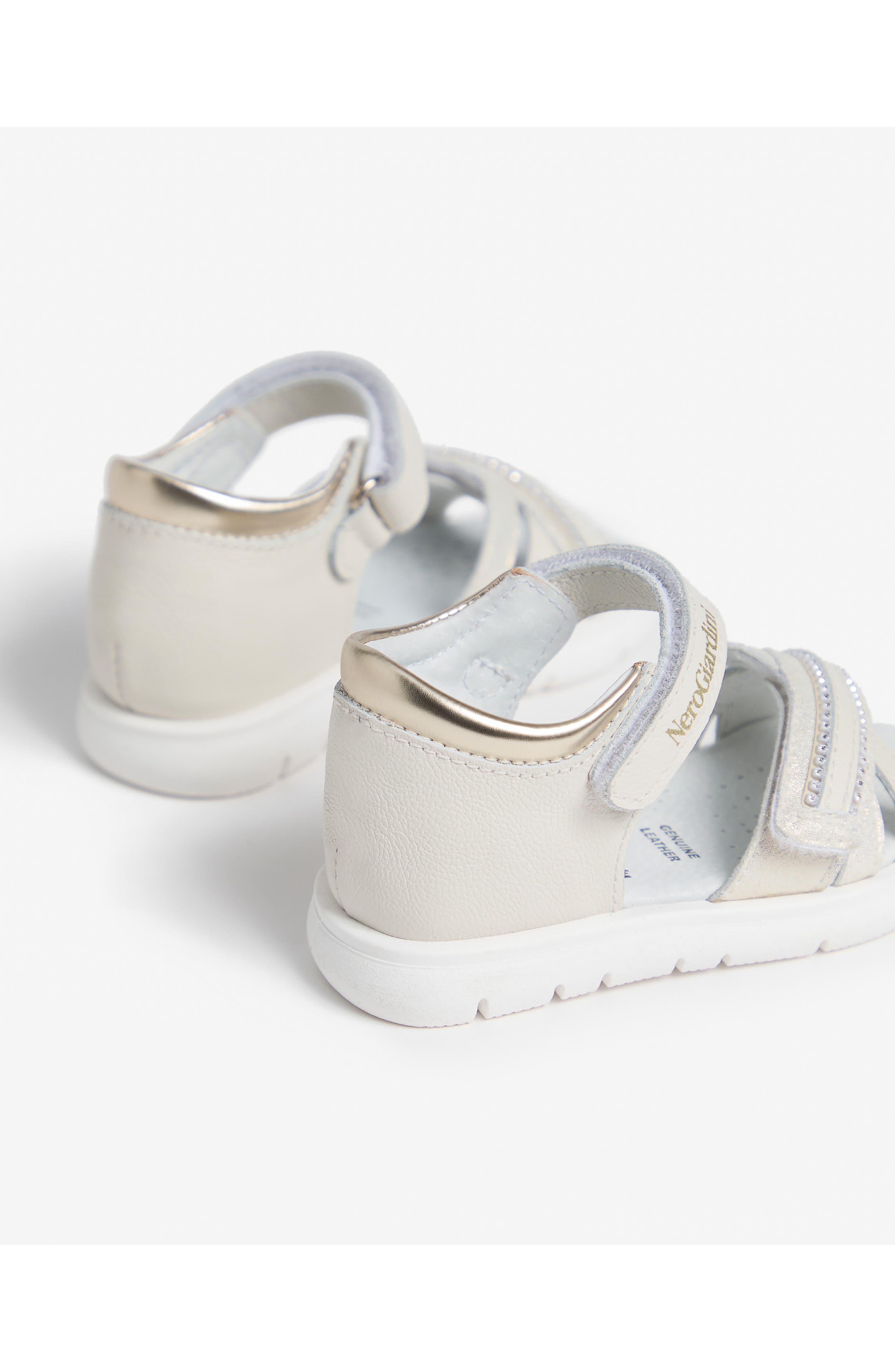 NeroGiardini Sporty Sandal, Alternate, color, Beige/ Gold