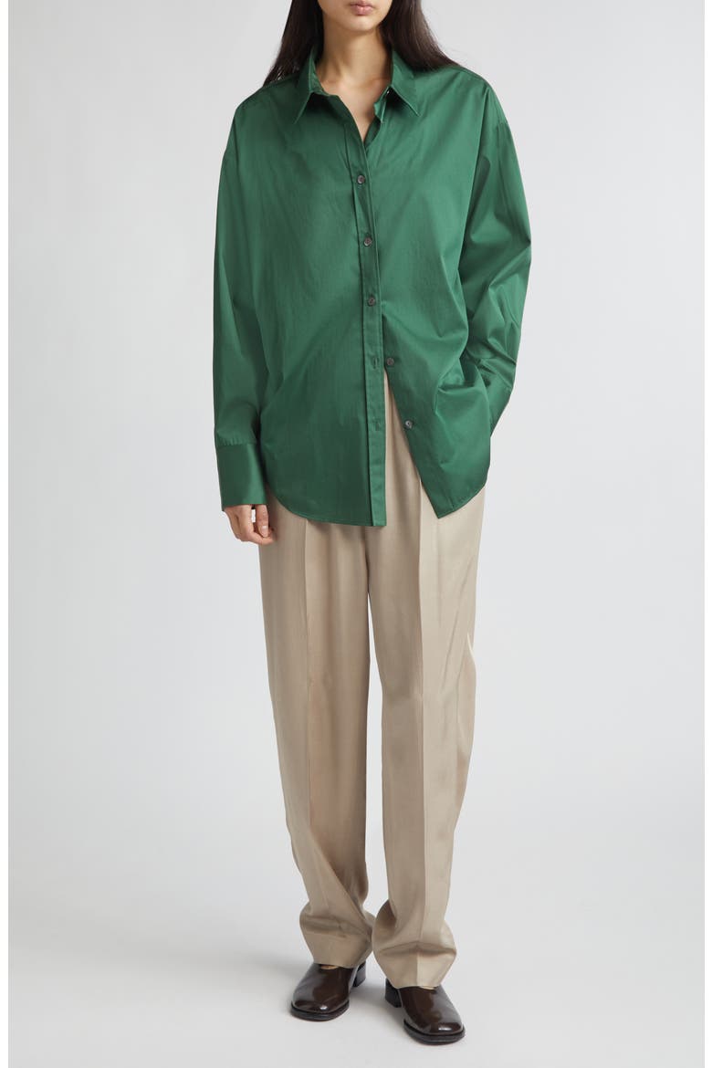 Anne Satin Cocoon Trousers, Alternate, color, BEIGE