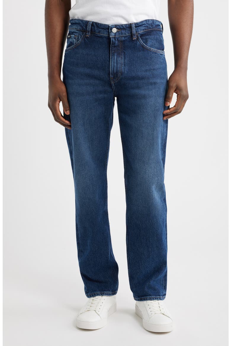 Ogden Straight Leg Jeans, Main, color, NAVY
