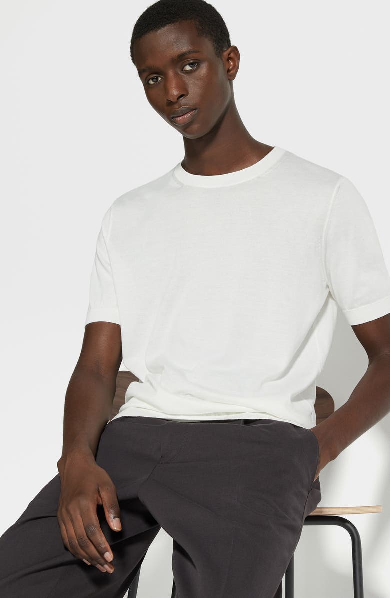 ZEGNA Short Sleeve Premium Cotton T-Shirt, Alternate, color,