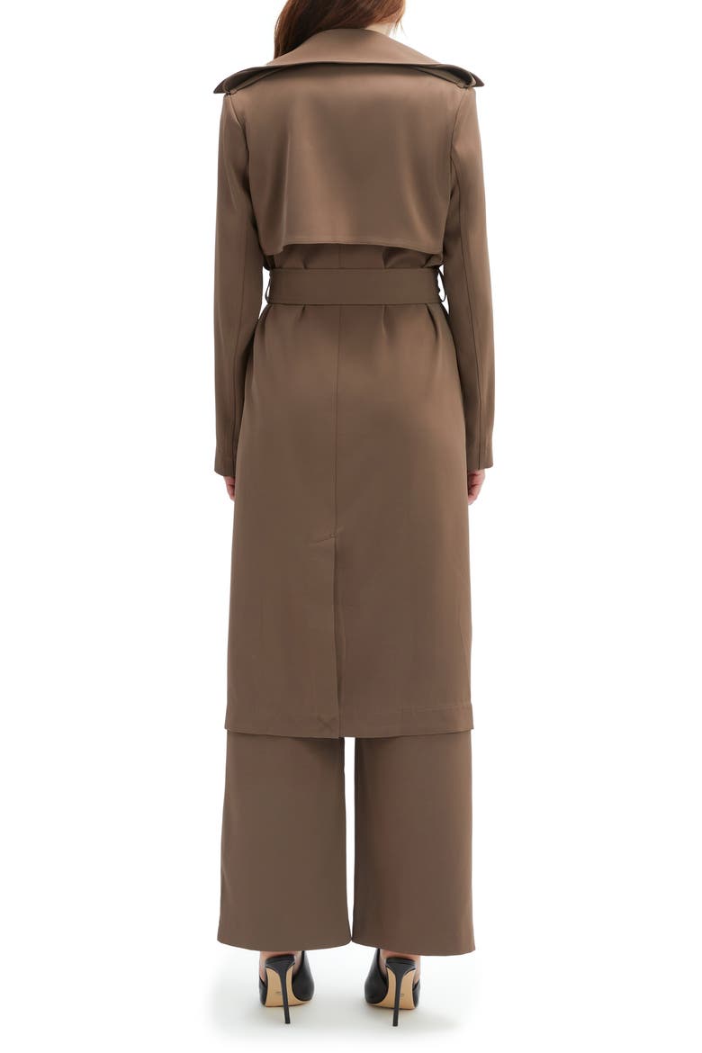 Kira Trench Coat, Alternate, color, COFFEE BROWN