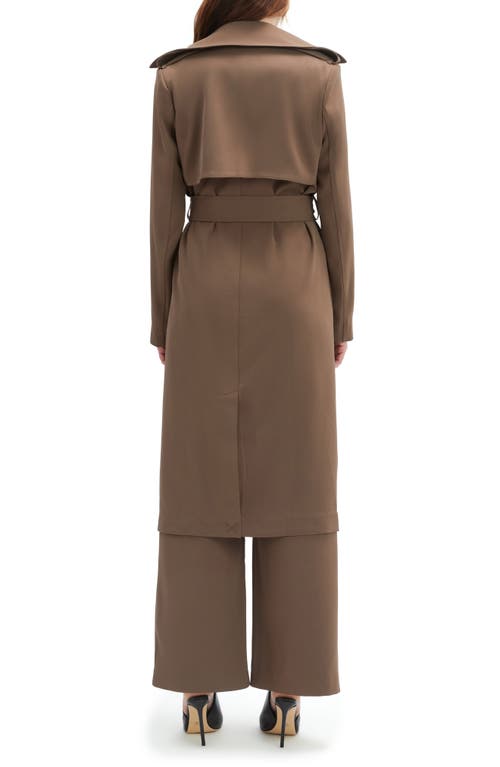 Bardot Kira Trench Coat In Brown