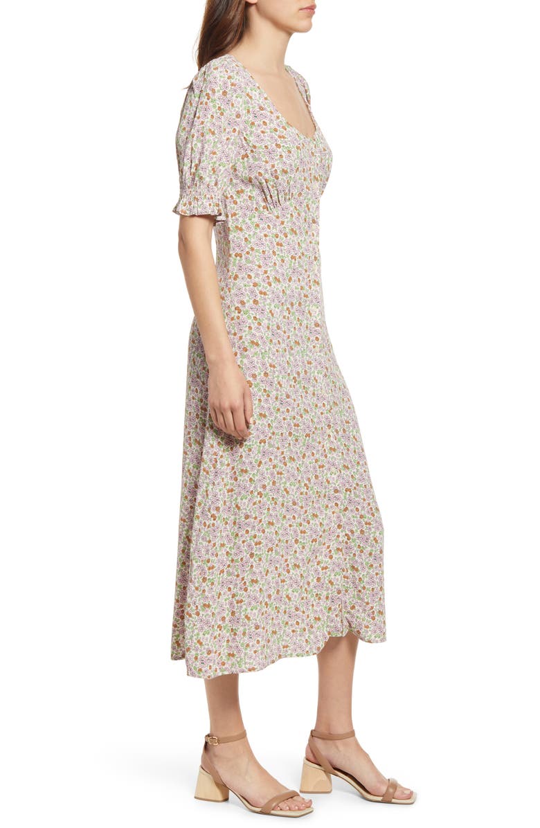 & Other Stories Print Puff Sleeve Dress, Alternate, color, 
