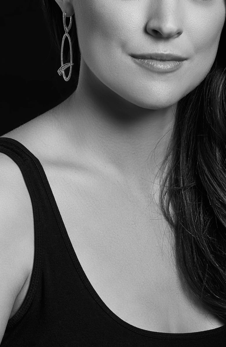 LAGOS Signature Caviar Oval Drop Earrings, Alternate, color, 