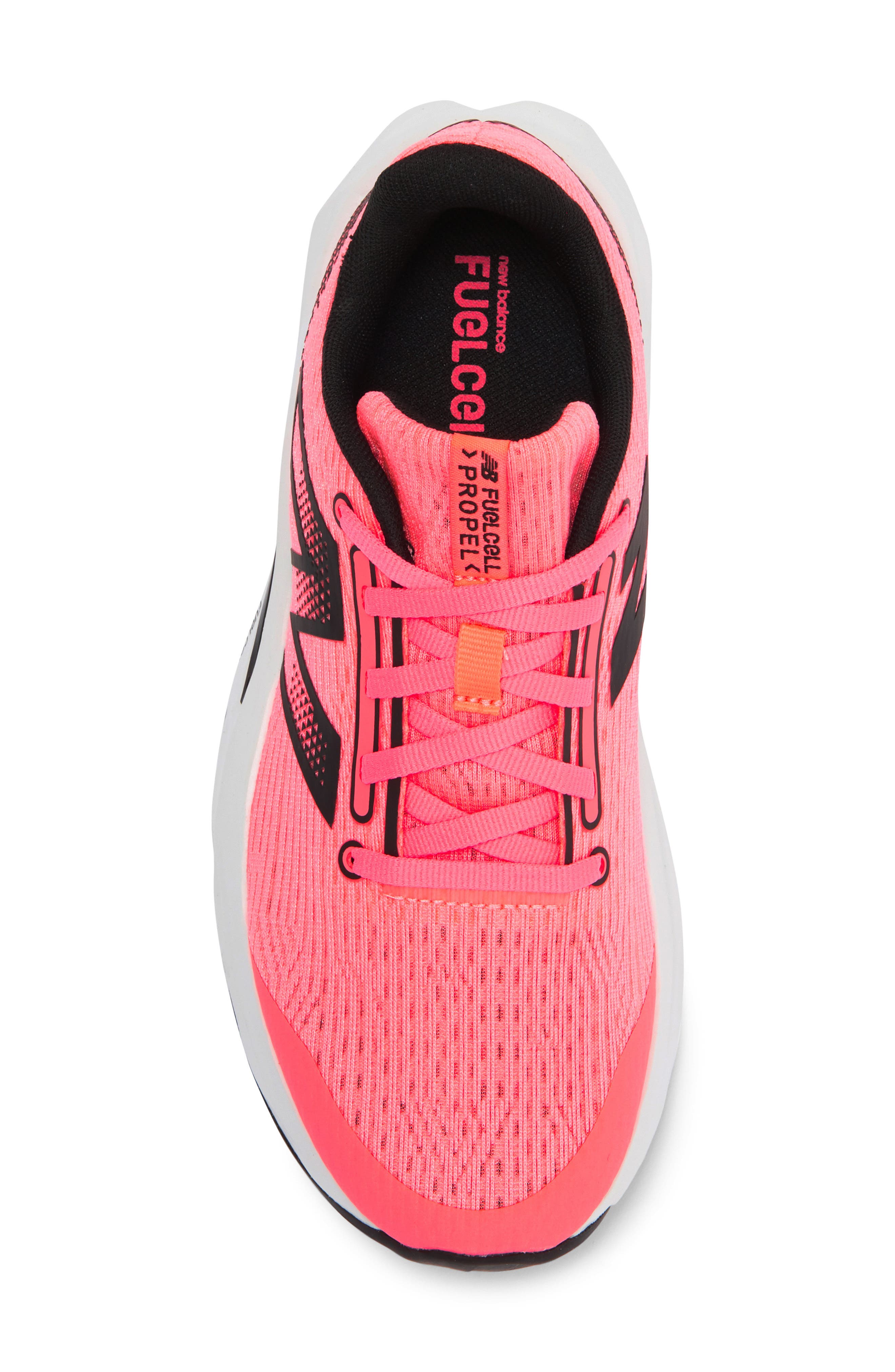 New Balance Kids
 FuelCell Propel v5 Running Shoe, Alternate, color, Ultra Pink/ Black