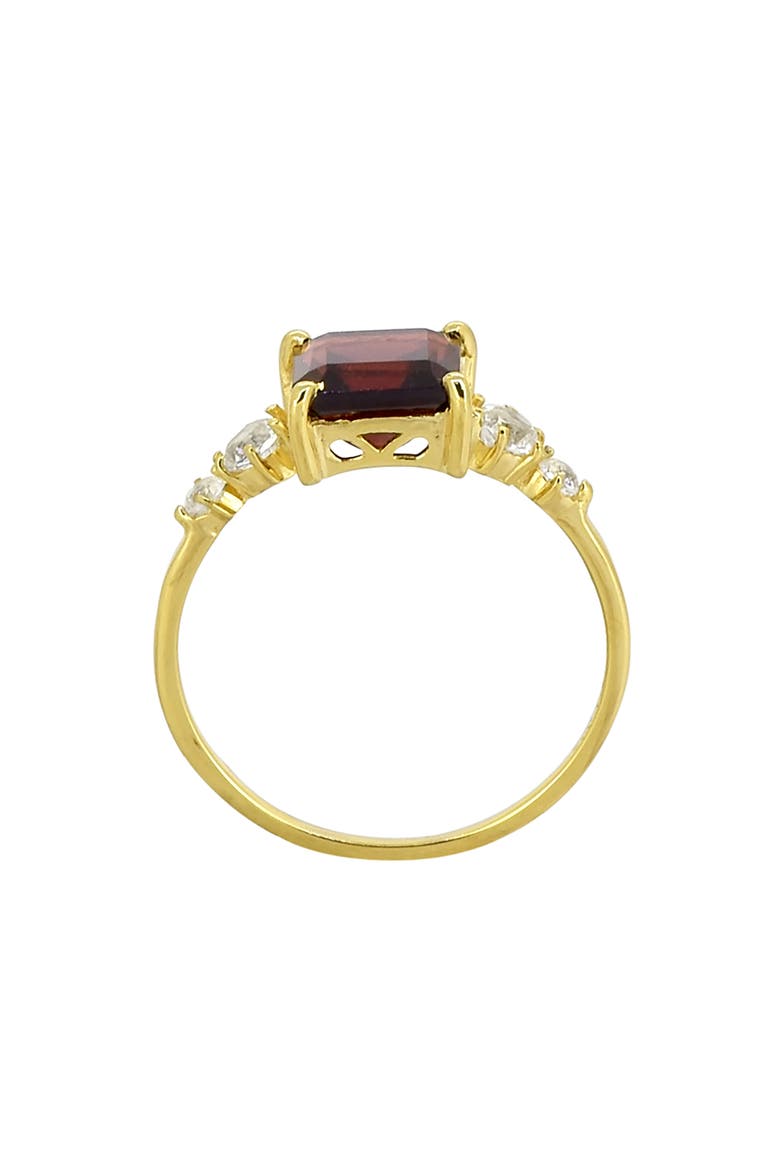 Garnet & Topaz Ring, Alternate, color, RED