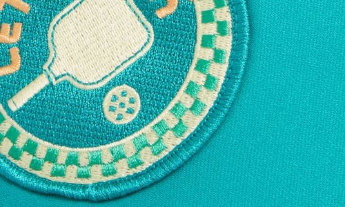 Friday Feelin ' Let's Dink Patch Trucker Hat In Jade