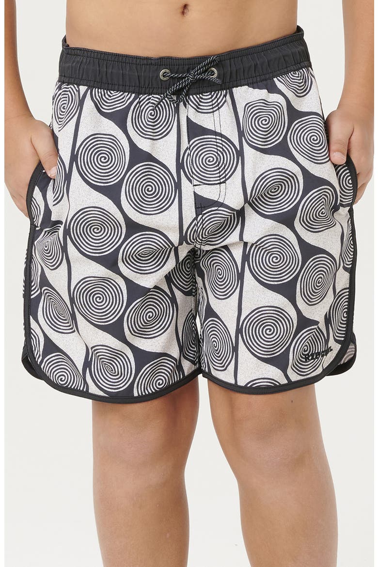 Kids' Primary Volley Swim Trunks, Main, color, WASHED BLACK