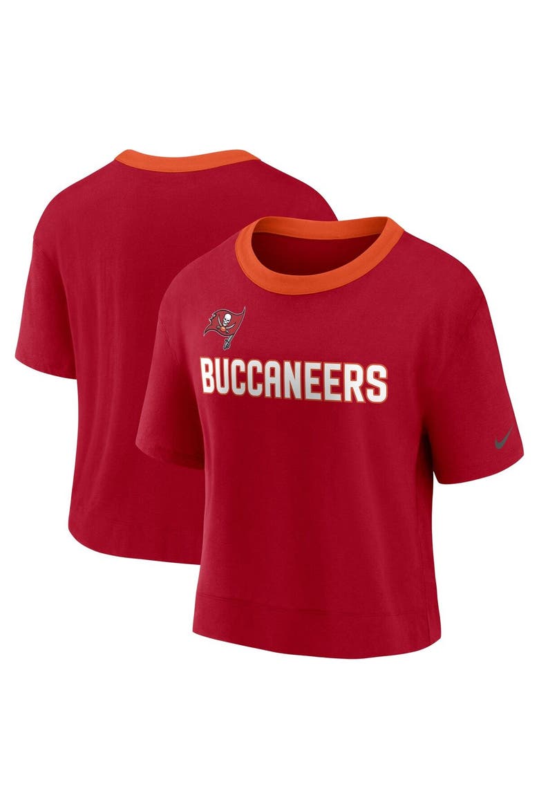 Women's Nike Red Tampa Bay Buccaneers High Hip Fashion Cropped Top, Main, color, Red