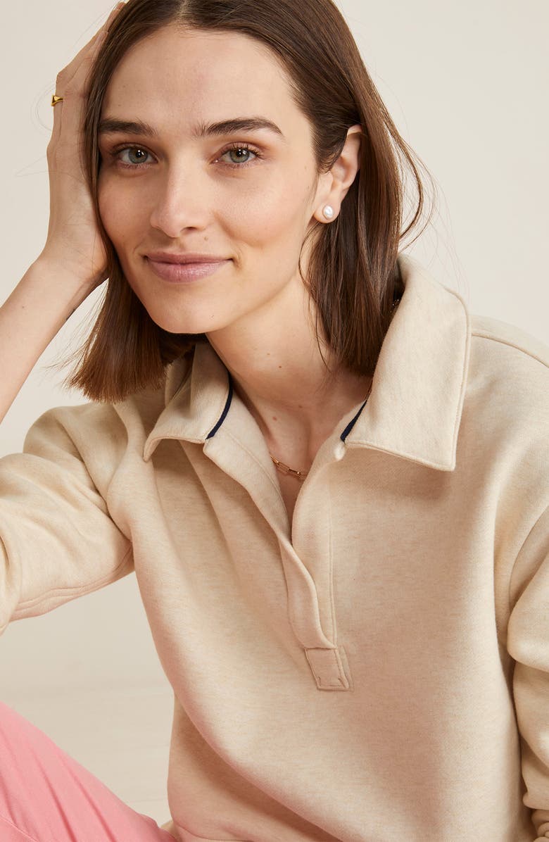 vineyard vines Polo Collar Cotton Sweatshirt, Alternate, color,