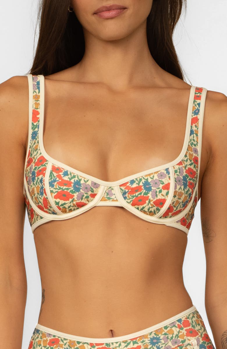 MONTCE Romby Underwire Bikini Top, Main, color, Florencia Floral