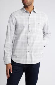 Tommy Bahama Coastal Vibes Plaid Cotton Flannel Button-Up Shirt