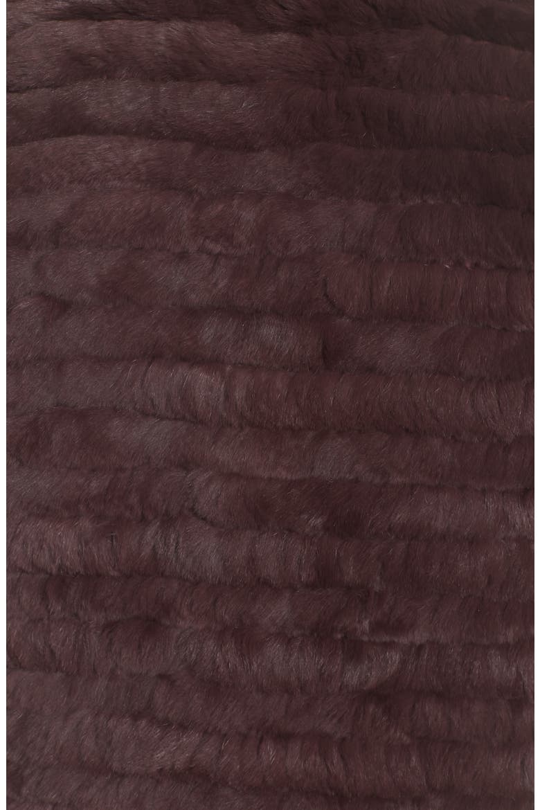 Genuine Rabbit & Fox Fur Vest, Alternate, color, WINE