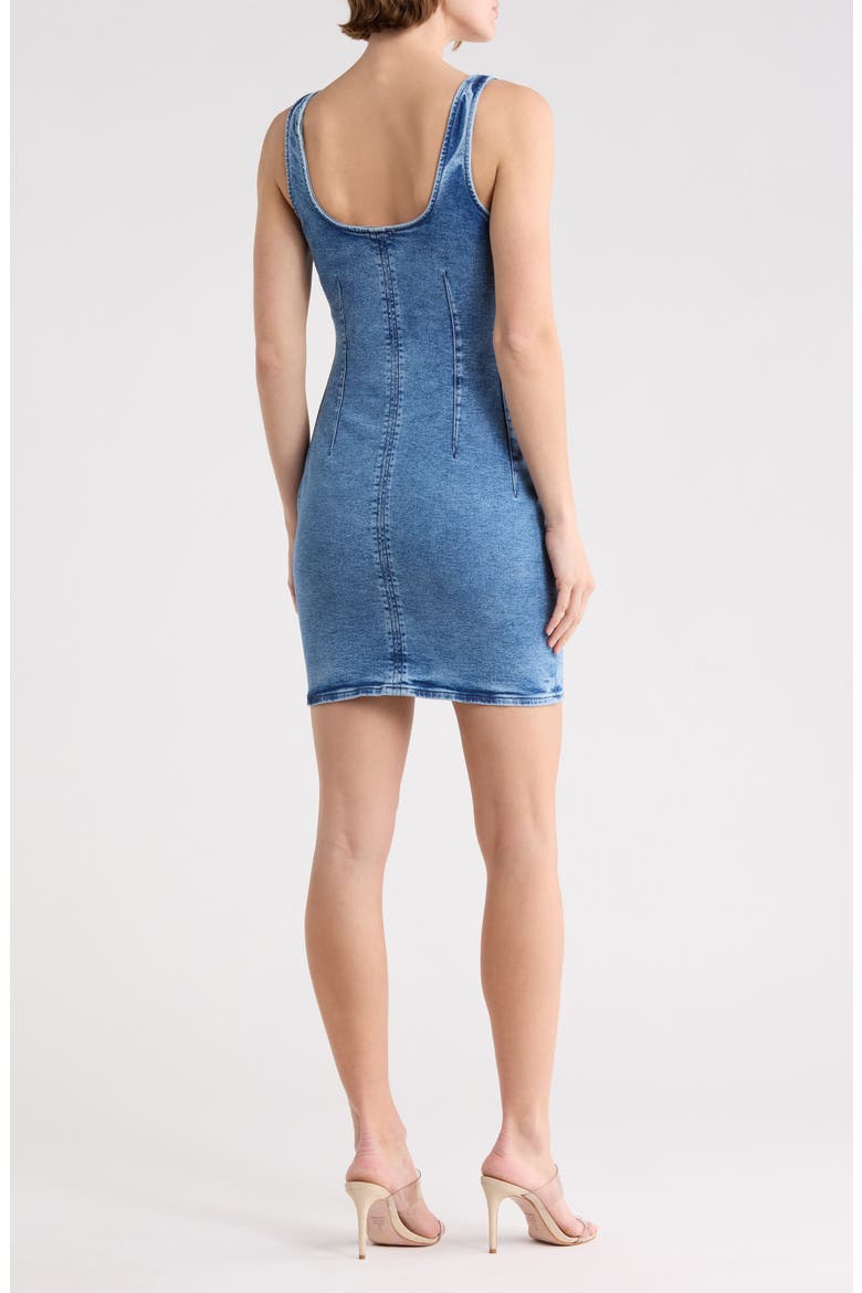 Sleeveless Denim Minidress, Alternate, color, INDIGO728