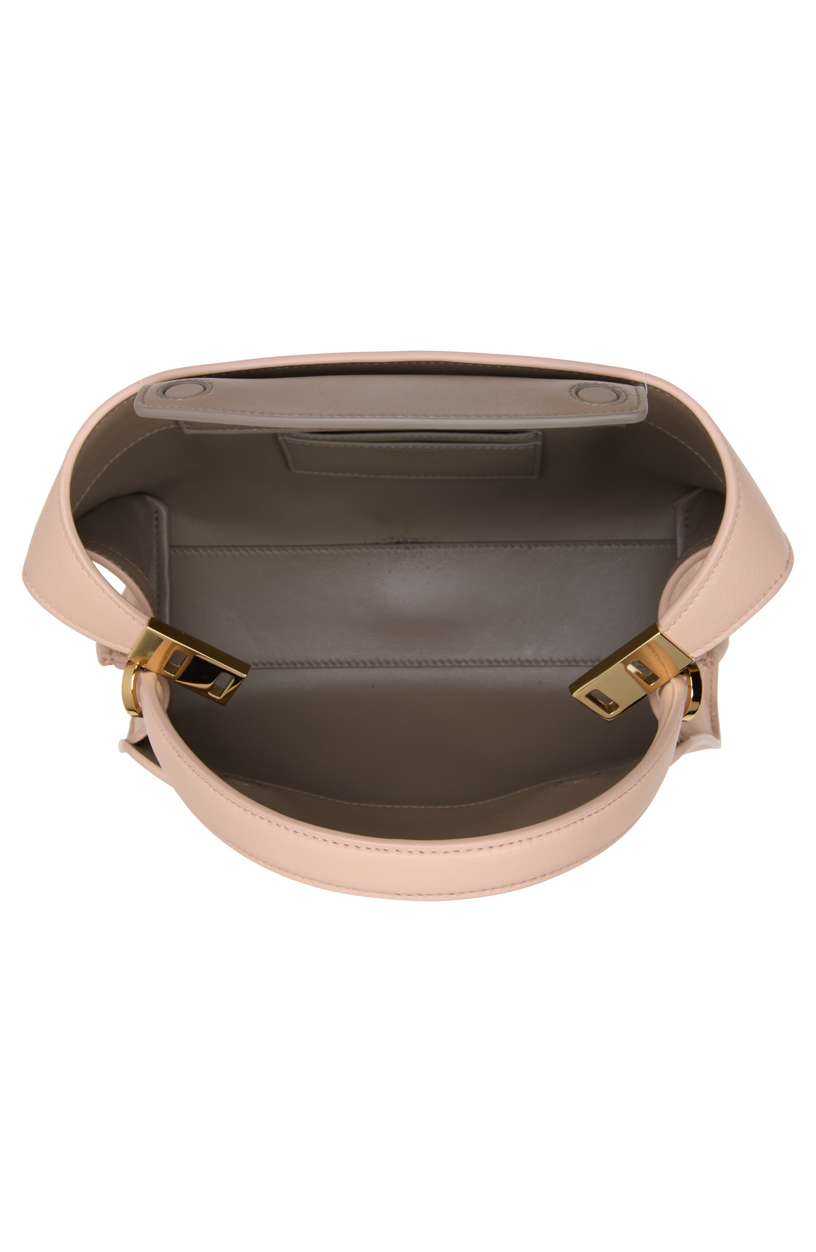 Extra Small Hug Leather Top Handle Bag, Alternate, color, DUSTY PINK WARM TAUPE