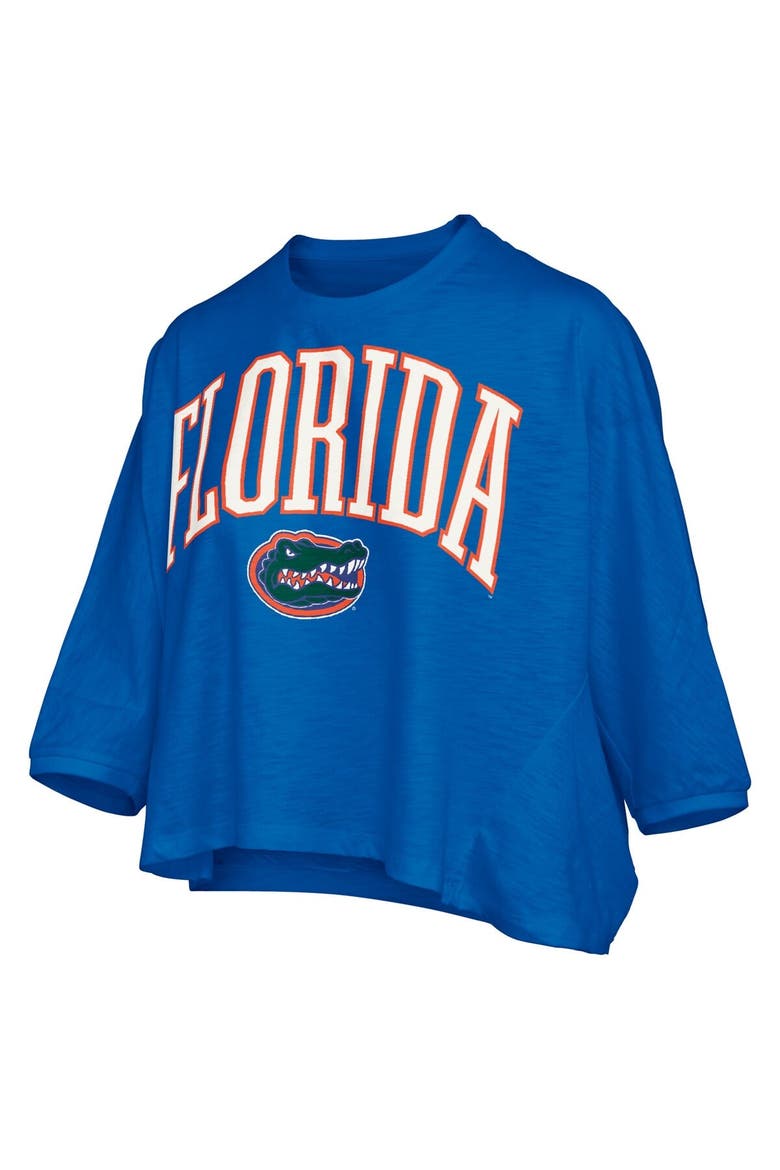 Women's Pressbox  Royal Florida Gators Midi Arch Over Logo Oversized T-Shirt, Alternate, color, Royal