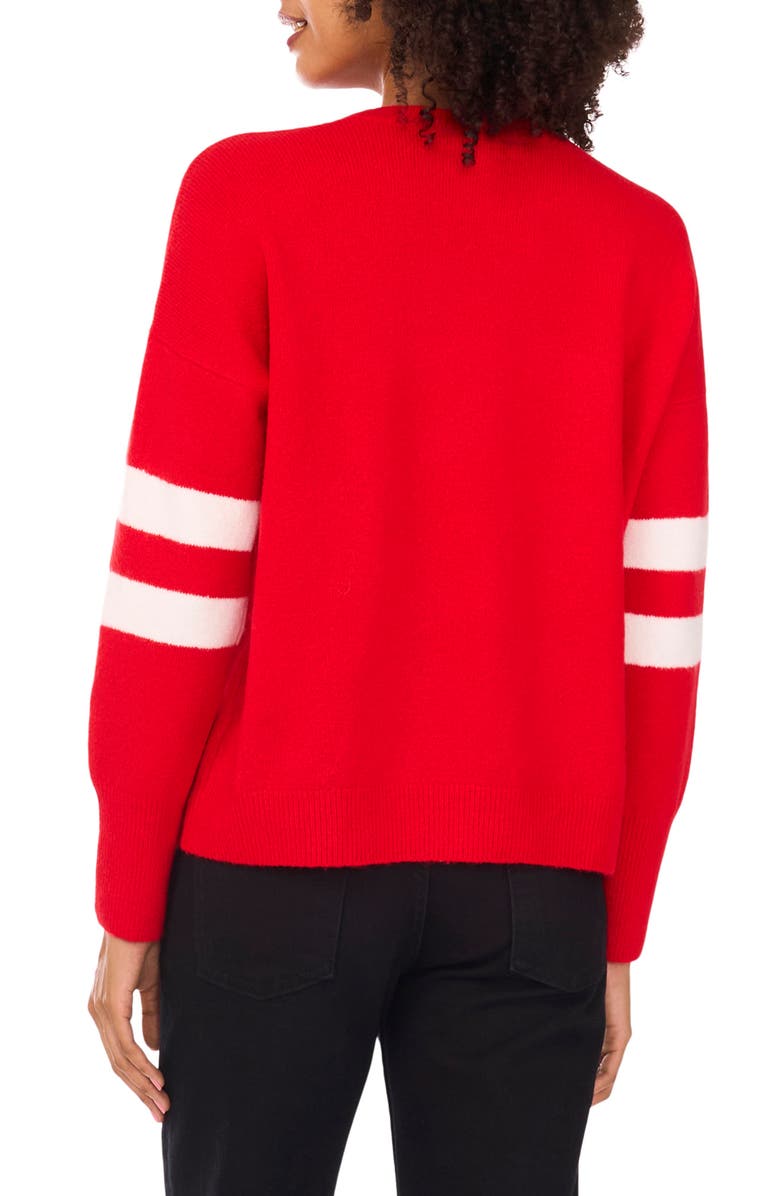 Vince Camuto Number 28 Sweater, Alternate, color, Bright Cherry Sw