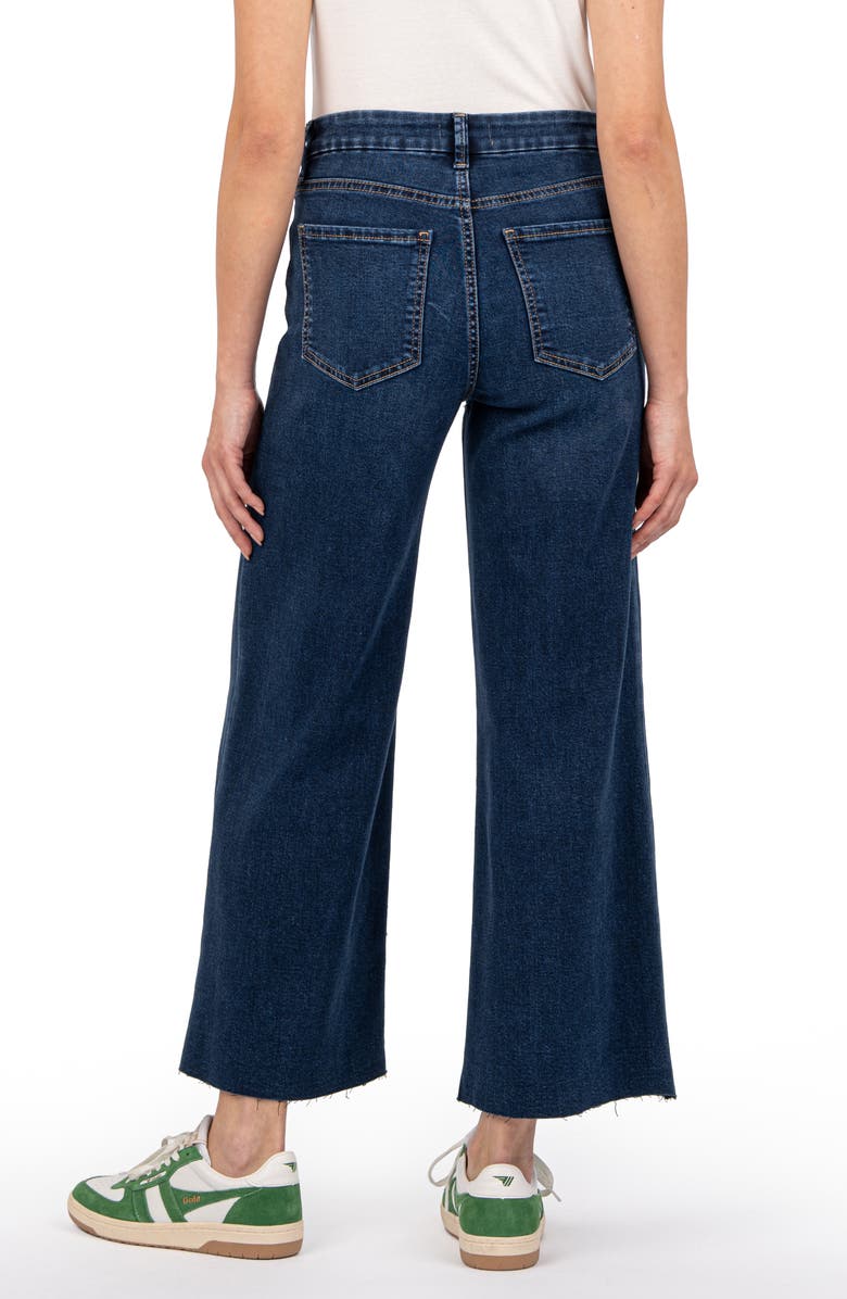 KUT from the Kloth Meg Raw Hem High Waist Ankle Wide Leg Jeans, Alternate, color,