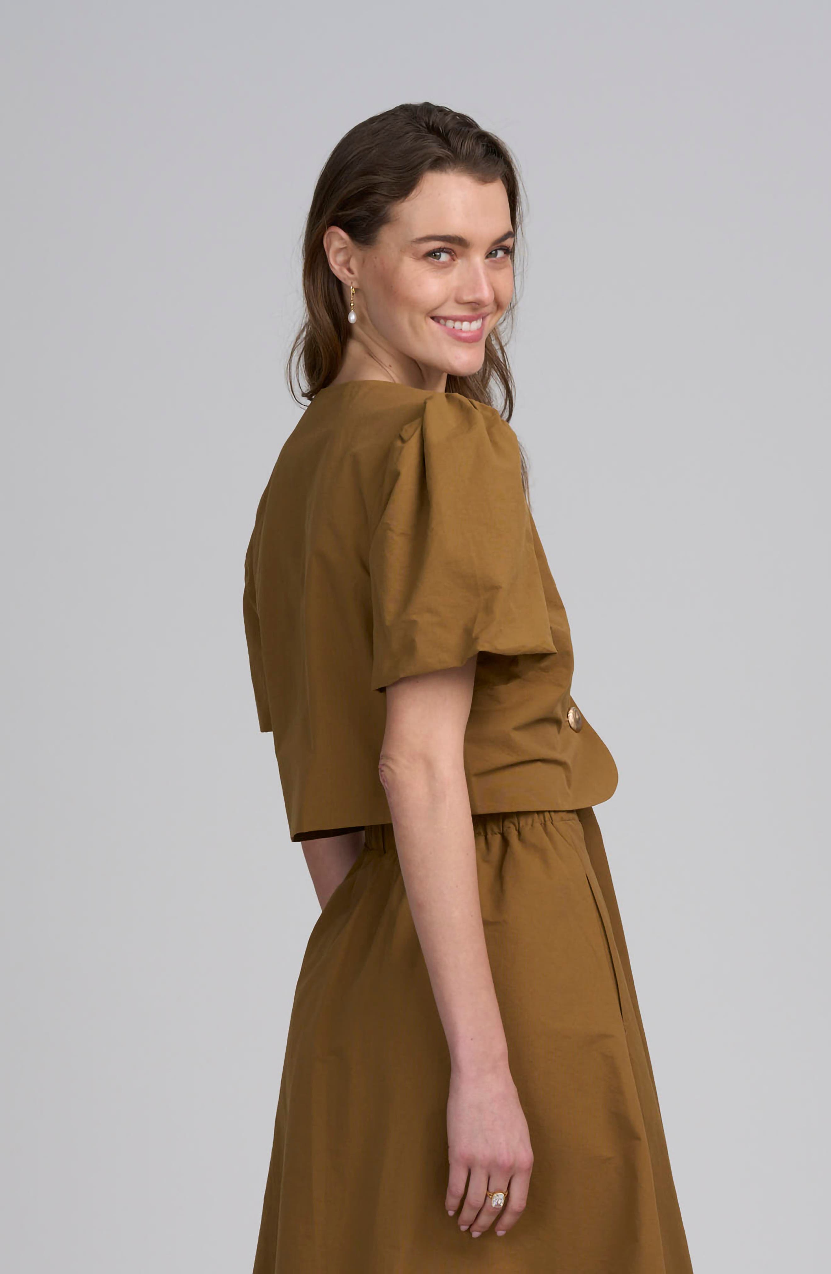Shirred Sleeve Top - image 4