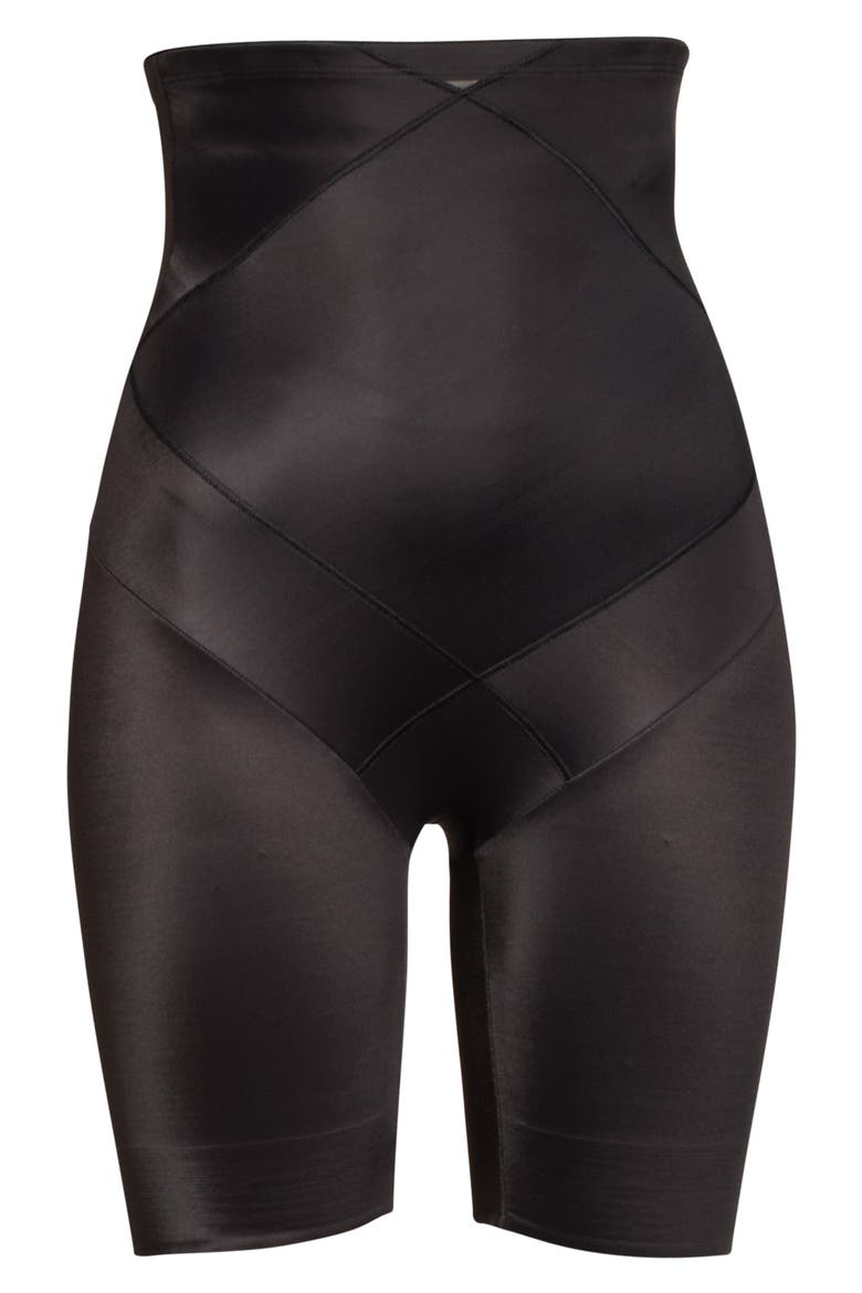 Tummy Tuck High Waist Thigh Slim Shaper, Alternate, color, BLACK
