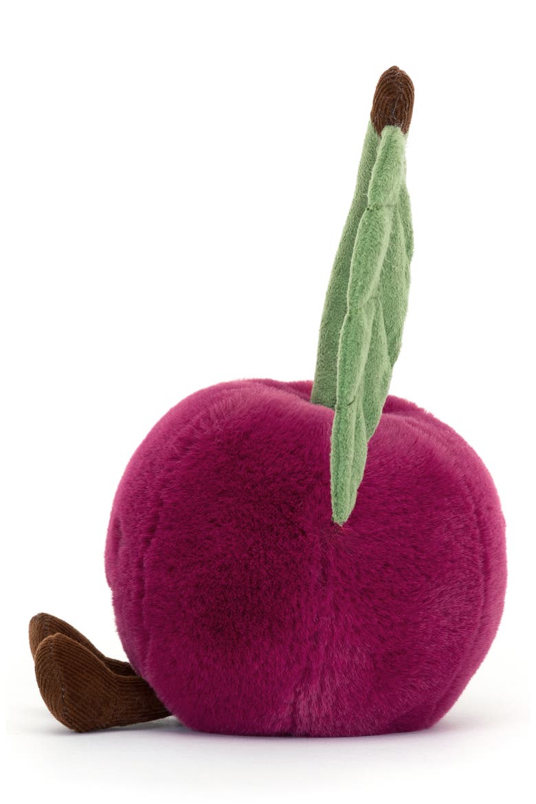 Amuseables Cherry Plush Toy, Alternate, color, RED