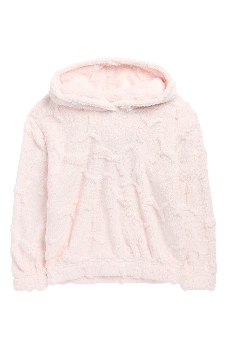 PUMA Kids' Logo Fleece Hoodie, Main, color, Light Pastel Pink