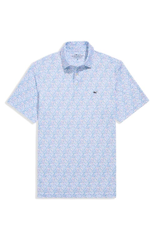 Vineyard Vines Sankaty Performance Polo In Blue
