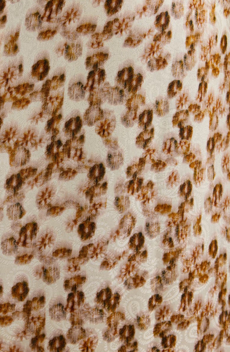 Isabel Marant Lisanne Jacquard Midi Skirt, Alternate, color, Ochre