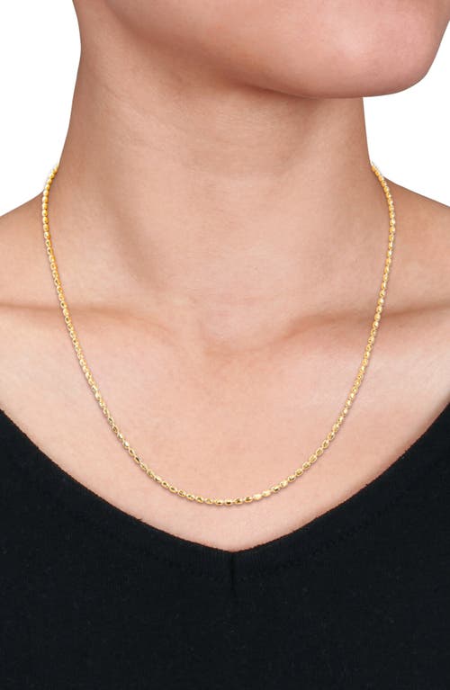 Delmar 1.8mm Oval Ball Chain Necklace In Gold