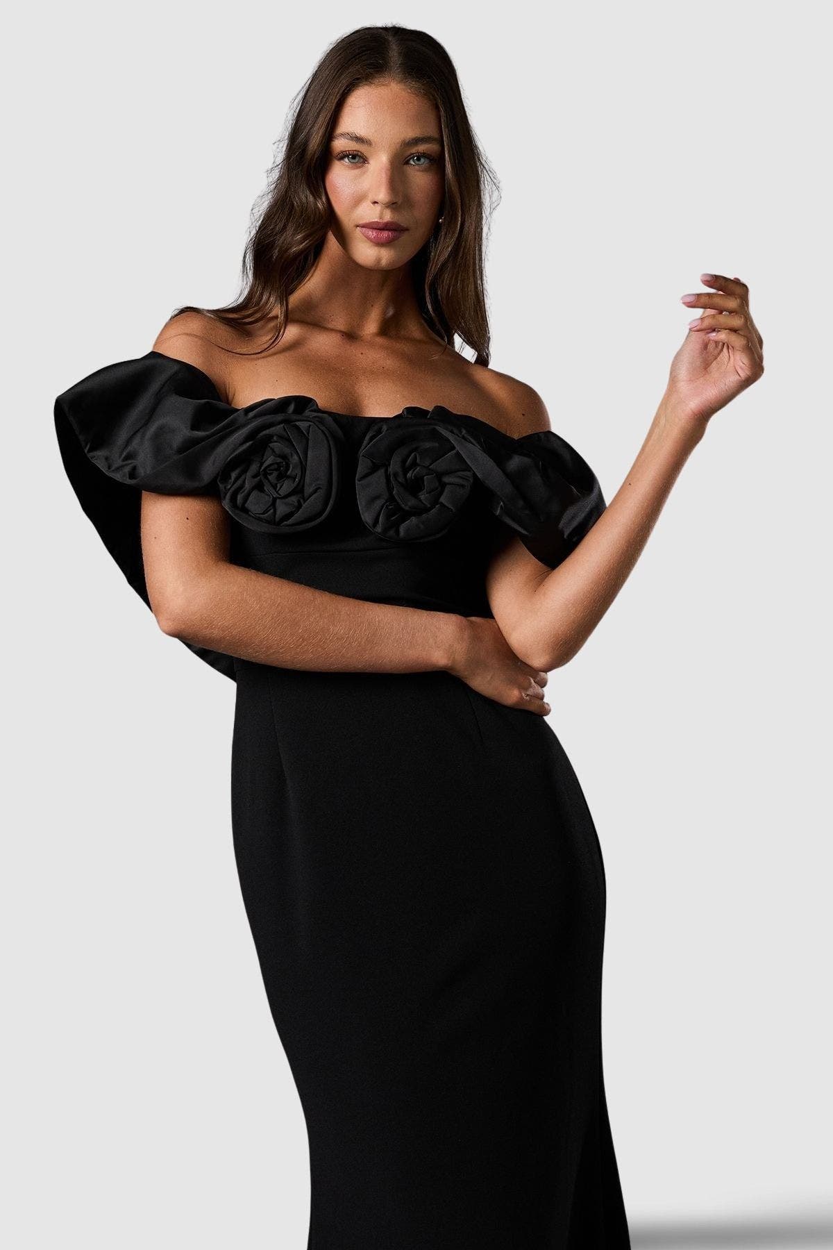 Coast Women's Bardot Rose Detail Maxi Dress