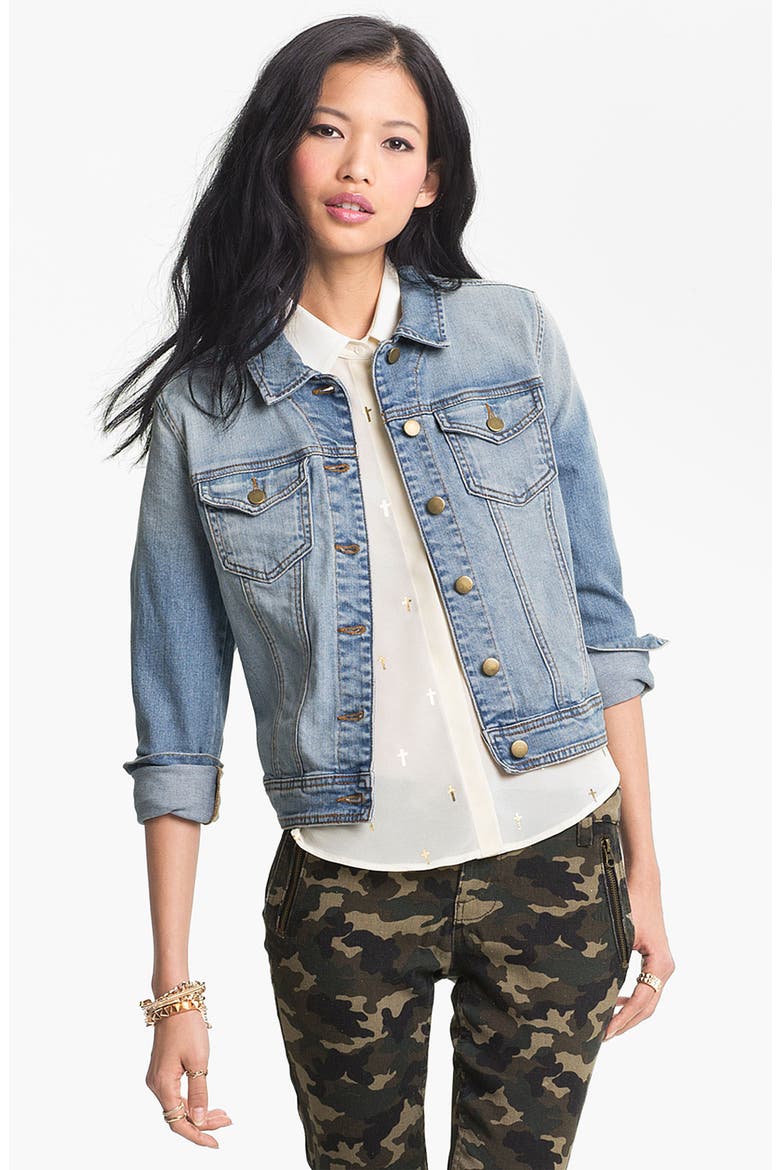 Vintage Denim Jacket, Main, color, MYSTIC BLUE