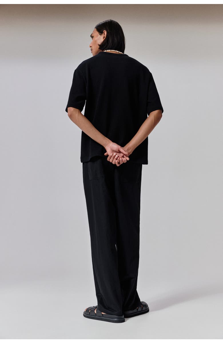 H&M Loose Fit T-shirt, Alternate, color, Black