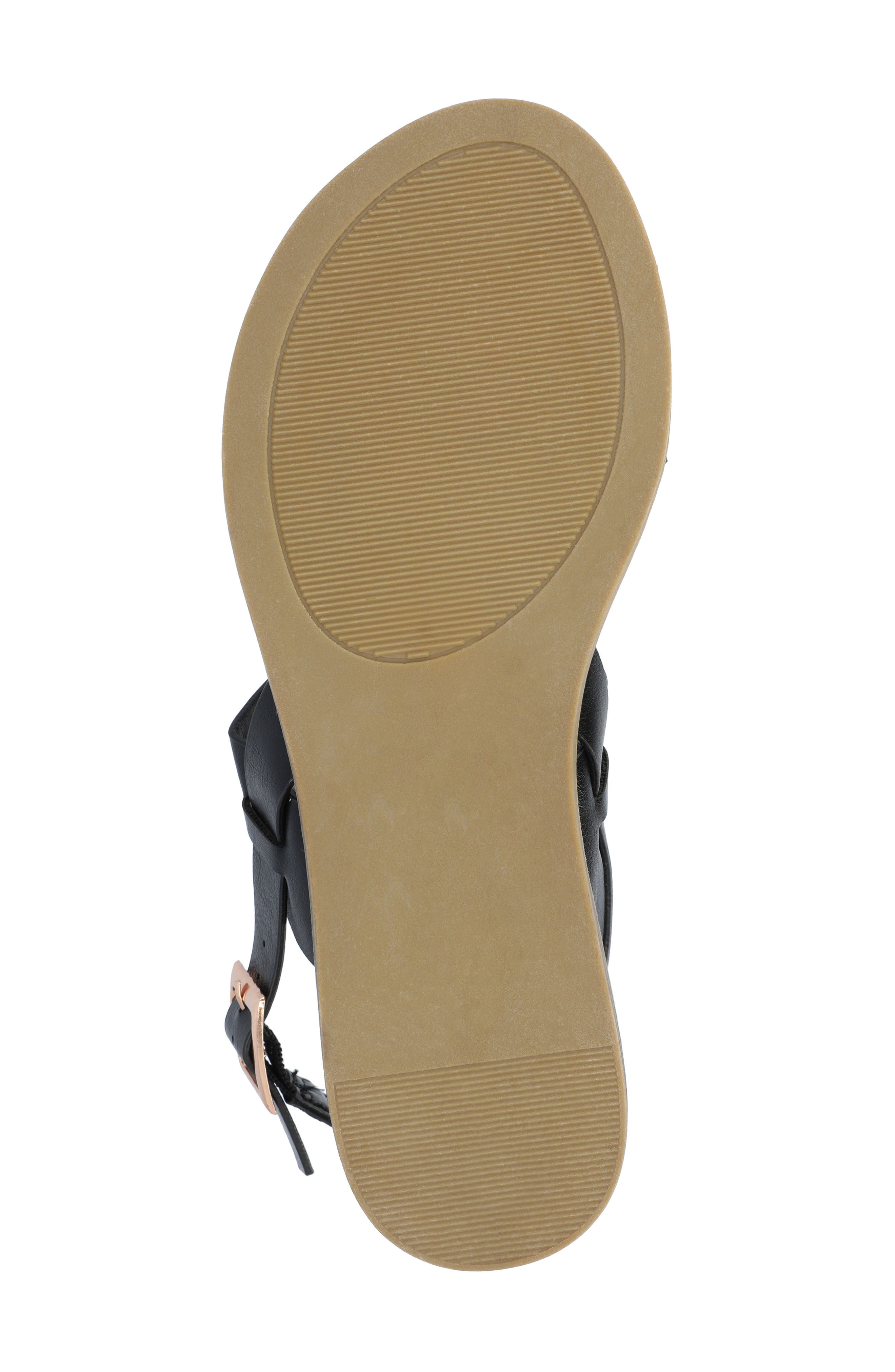 Journee Collection Lavine Sandal - Wide Width, Alternate, color, Black