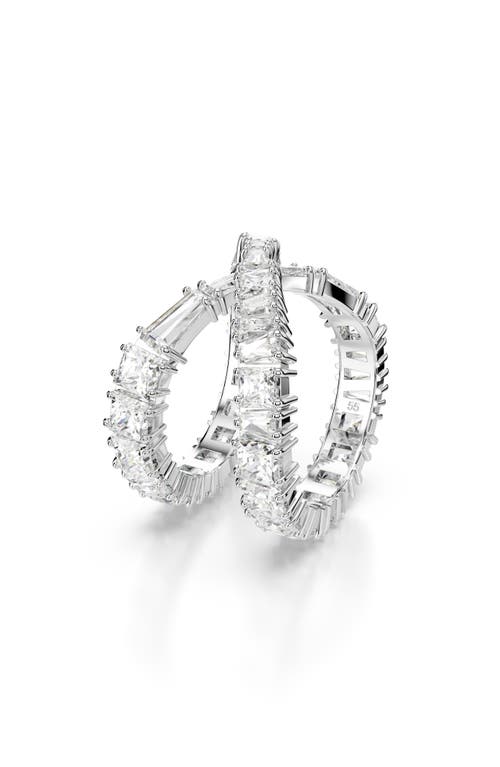 Swarovski Hyperbola Infinity Ring In White