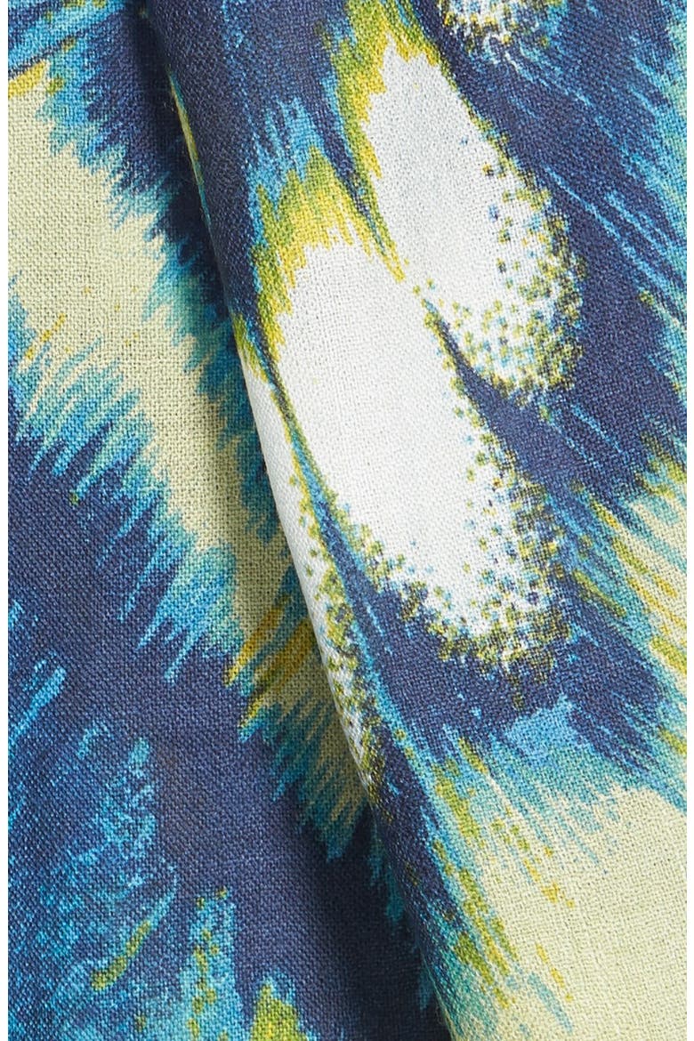 'Papillon Luxe' Challis Scarf, Alternate, color, NAVY COMBO