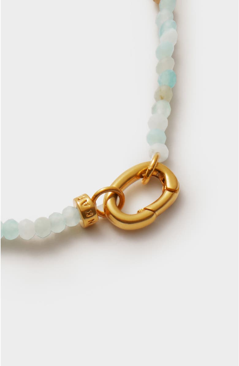 Katie Loxton Amazonite Necklace, Alternate, color, Gold
