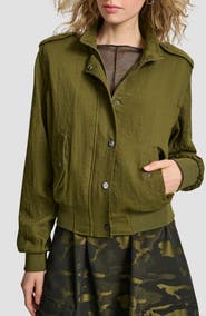 DKNY Twill Bomber Jacket