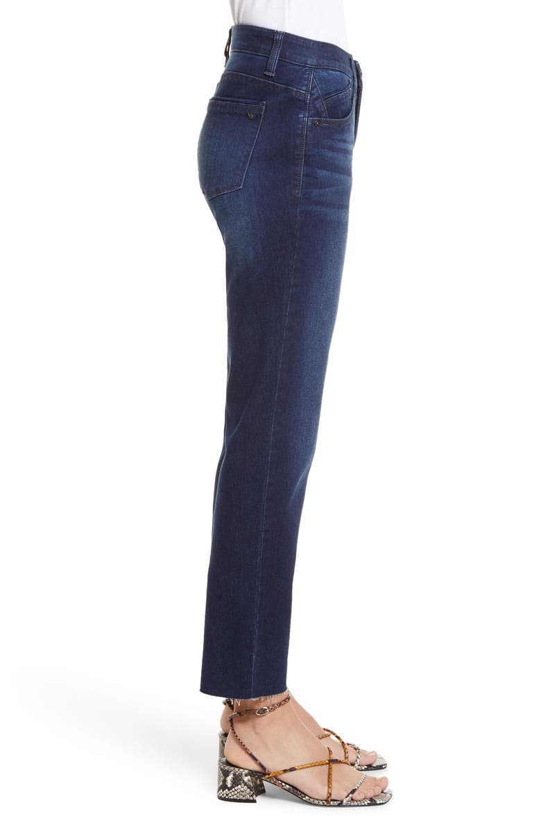 Wit & Wisdom Ab-Solution Slim Fit Raw Hem Straight Leg Jeans, Alternate, color, 
