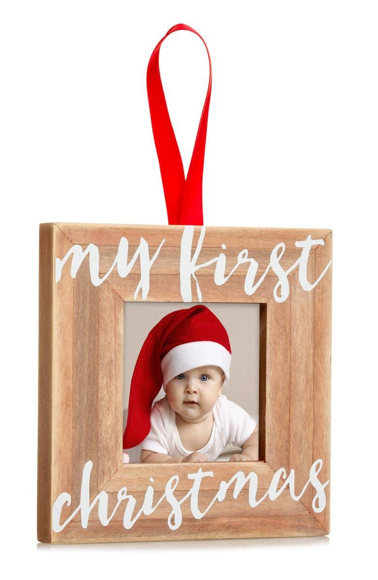 Pearhead My First Christmas Ornament, Main, color,