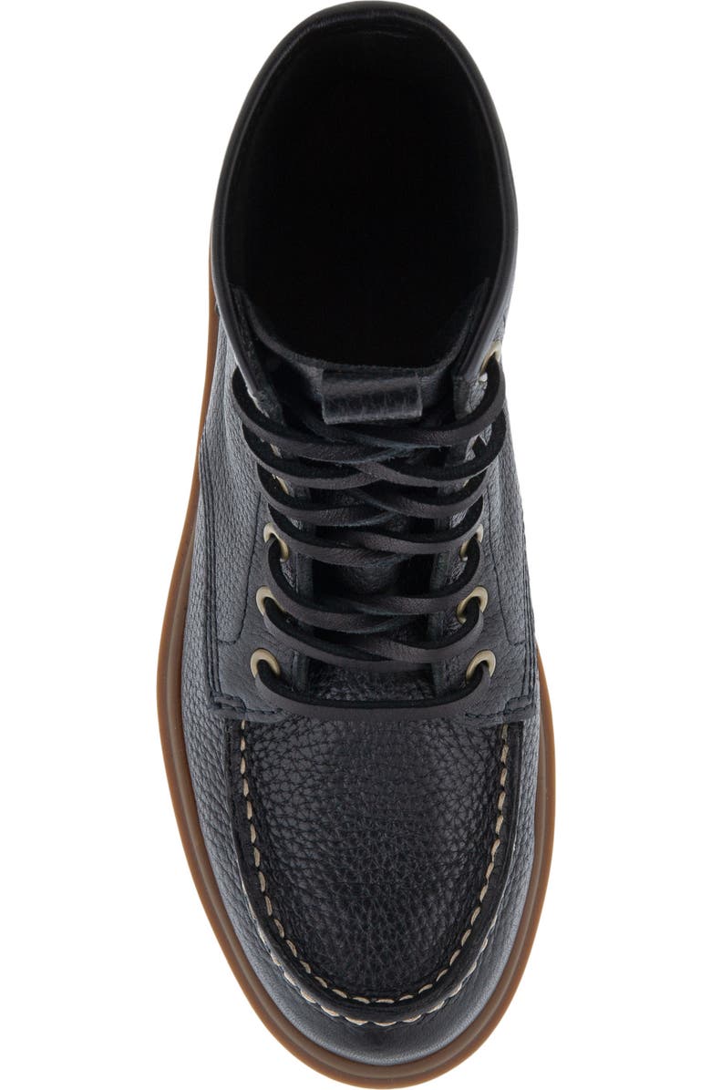 ECCO Staker Moc Toe Water Repellent Lace-Up Leather Boot, Alternate, color,