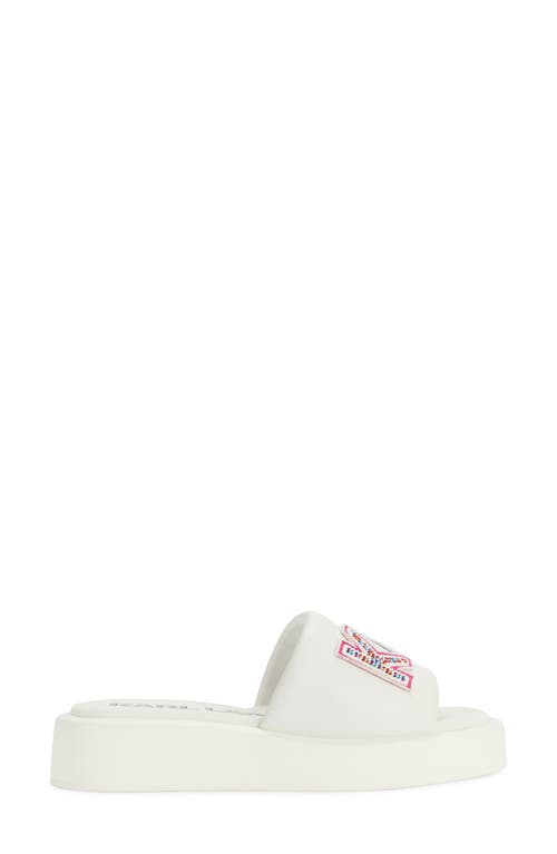 Karl Lagerfeld Opal Studs Platform Slide Sandal