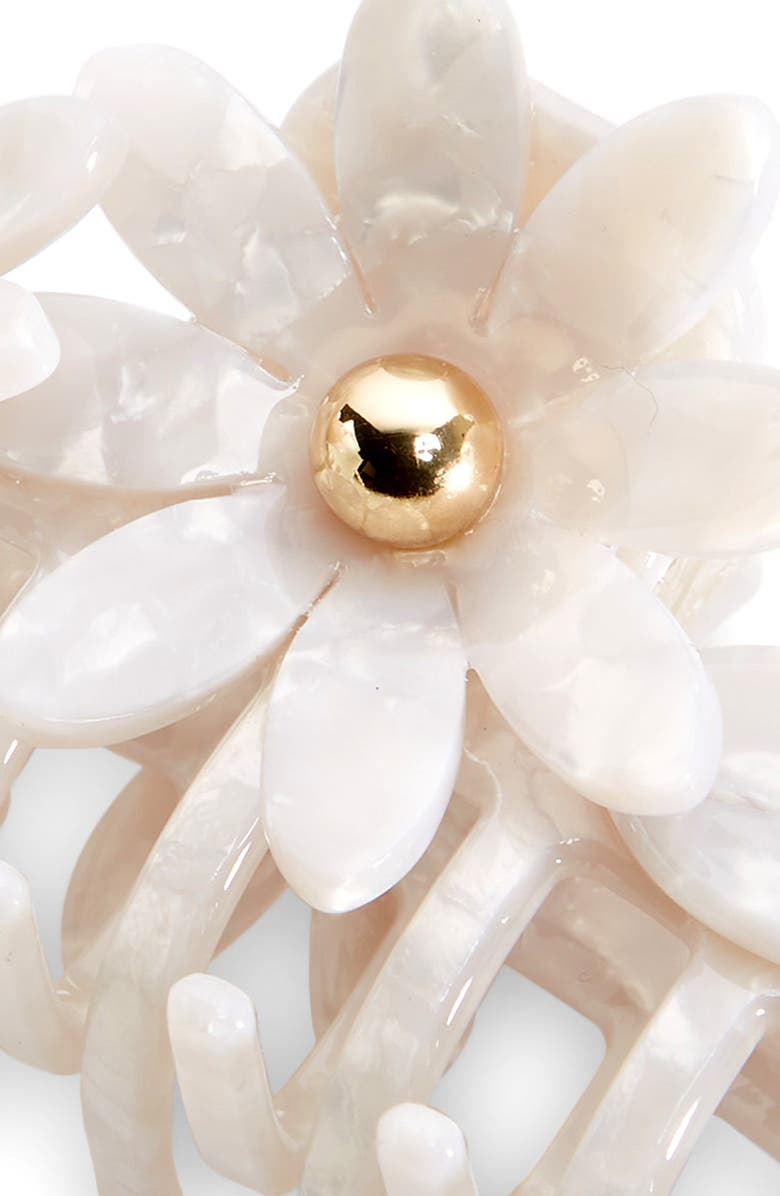 Lele Sadoughi Petunia Claw Hair Clip, Alternate, color, Mother Of Pearl