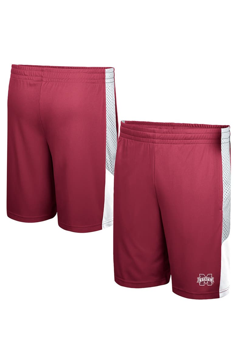 COLOSSEUM Men's Colosseum Maroon Mississippi State Bulldogs Very Thorough Shorts, Main, color, Maroon