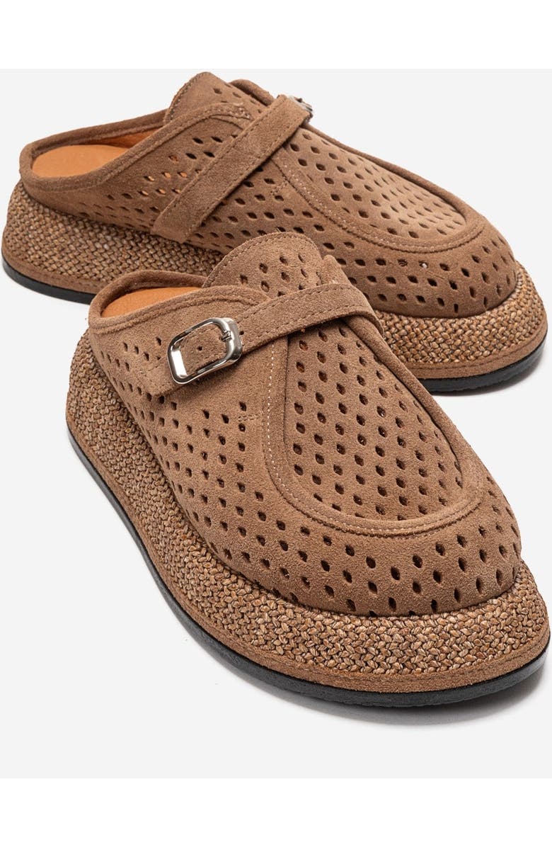 Forever & Always Shoes Vone Leather Mule, Main, color, Cognac Suede