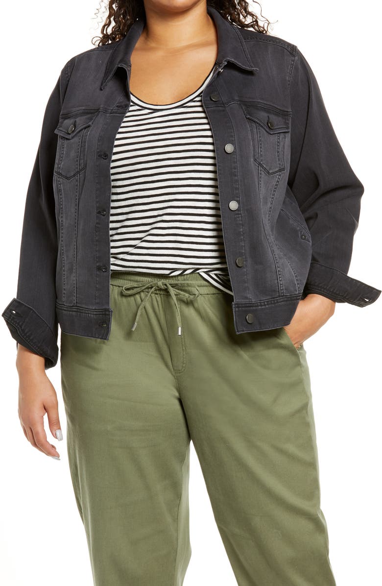 Liverpool Los Angeles Classic Denim Jacket, Main, color,