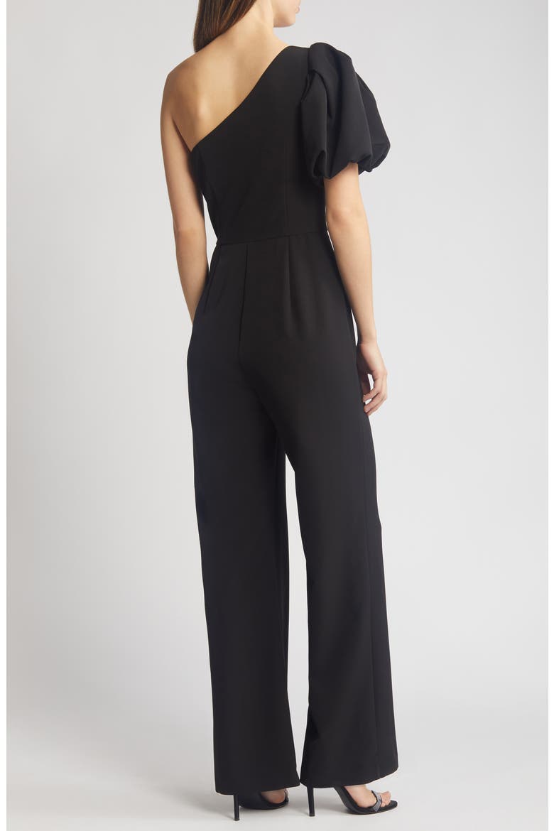 One-Shoulder Jumpsuit, Alternate, color, BLACK